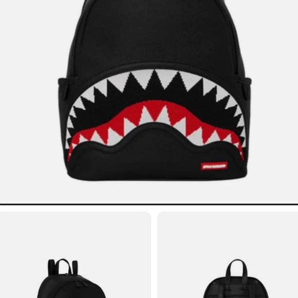 Sprayground Black Shark Mini Backpack - Picture 2 of 6